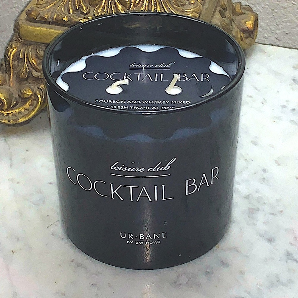 DW HOME CANDLE COCKTAIL BAR-BOURBON WHISKY 2 WICK NEW UR.BANE